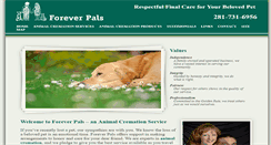 Desktop Screenshot of foreverpalspetcremation.com